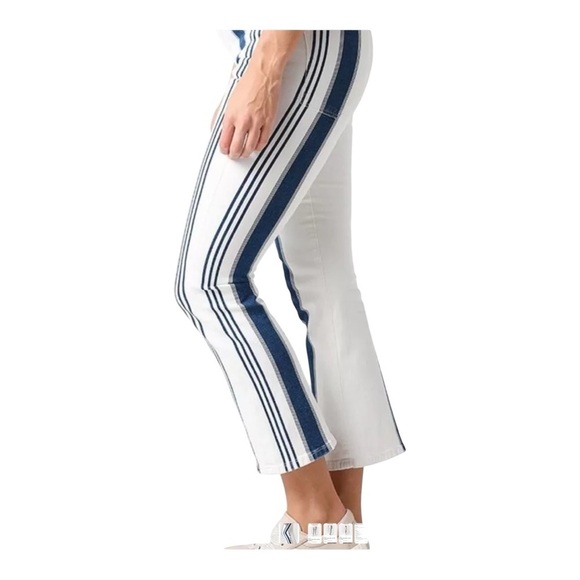 Frame Women's Baja Stripe Crop Mini Boot Jean - Size 28 - Picture 11 of 14